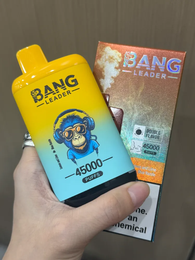 Bang Leader 45K Lemon and Lime and Blue Razzle dual-flavor vape
