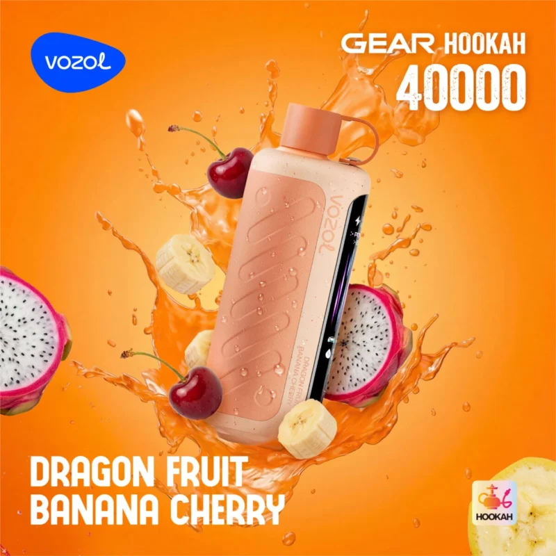 Vozol Gear Hookah 40000 Dragon Fruit Banana Cherry