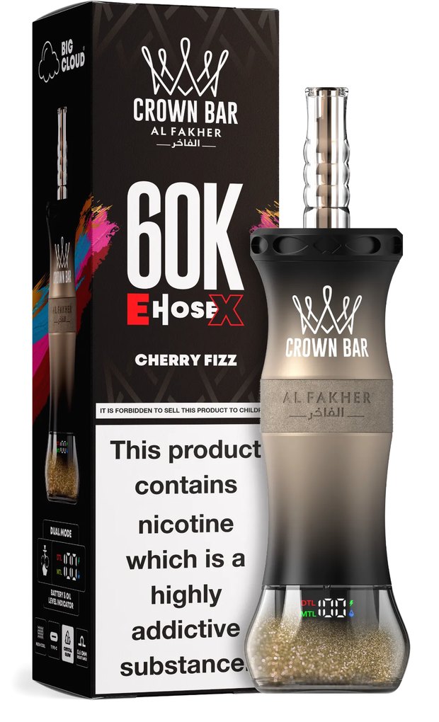 Al Fakher Crown Bar 60K, sabor Cherry Fizz