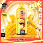 Bang Blaze 150K disposable vape in Mango Ice flavor