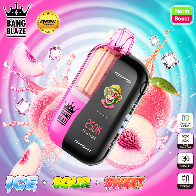 Dispositivo de vapeo desechable Bang Blaze 03 de 250k