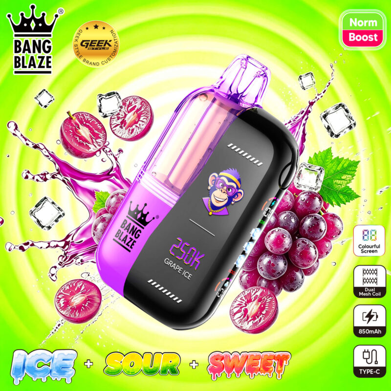Dispositivo de vapeo desechable Bang Blaze 04 de 250k