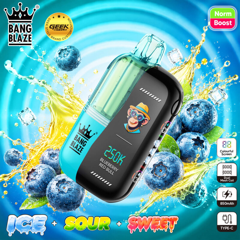 Dispositivo de vapeo desechable Bang Blaze 11 de 250 000