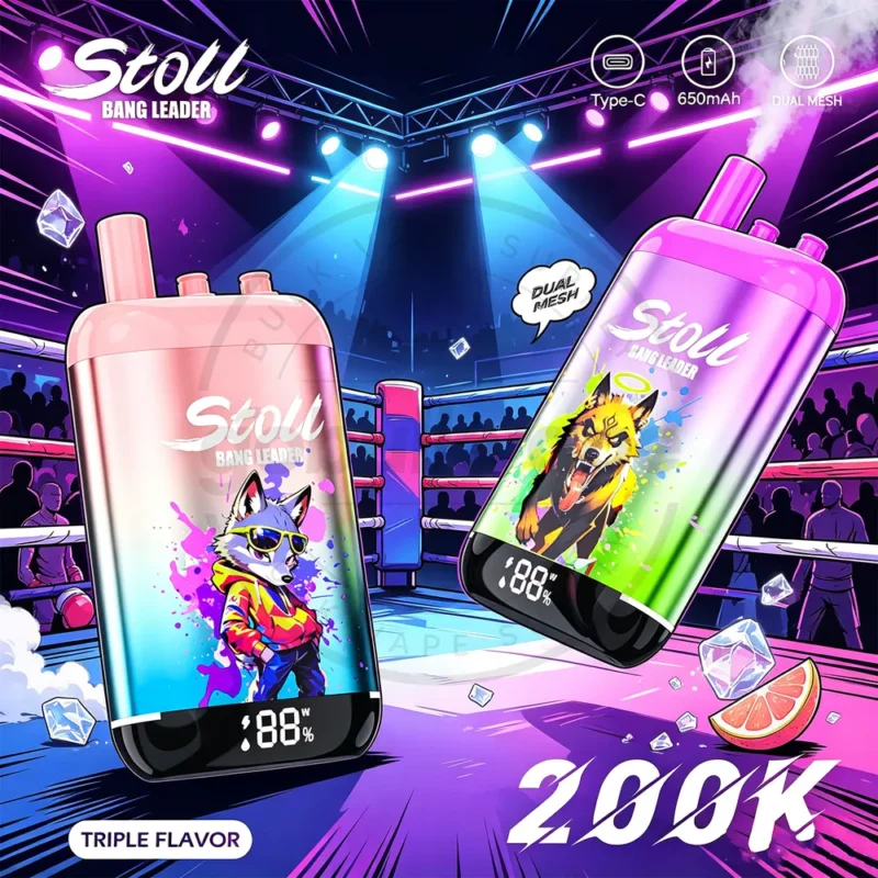 bang-leader-200k-hero Bang Leader 200K 3-in-1 triple flavor poster with Type-C charging and LED display