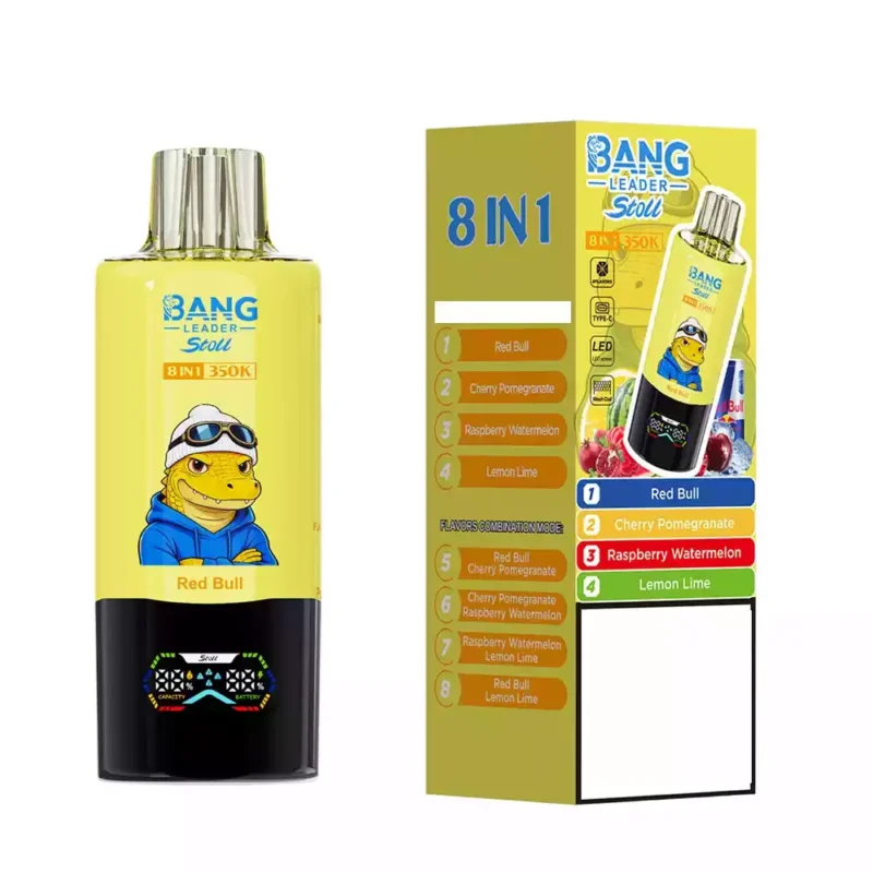 Bang Leader 350K Red Bull Cherry Pomegranate Raspberry Watermelon Lemon Lime flavor set