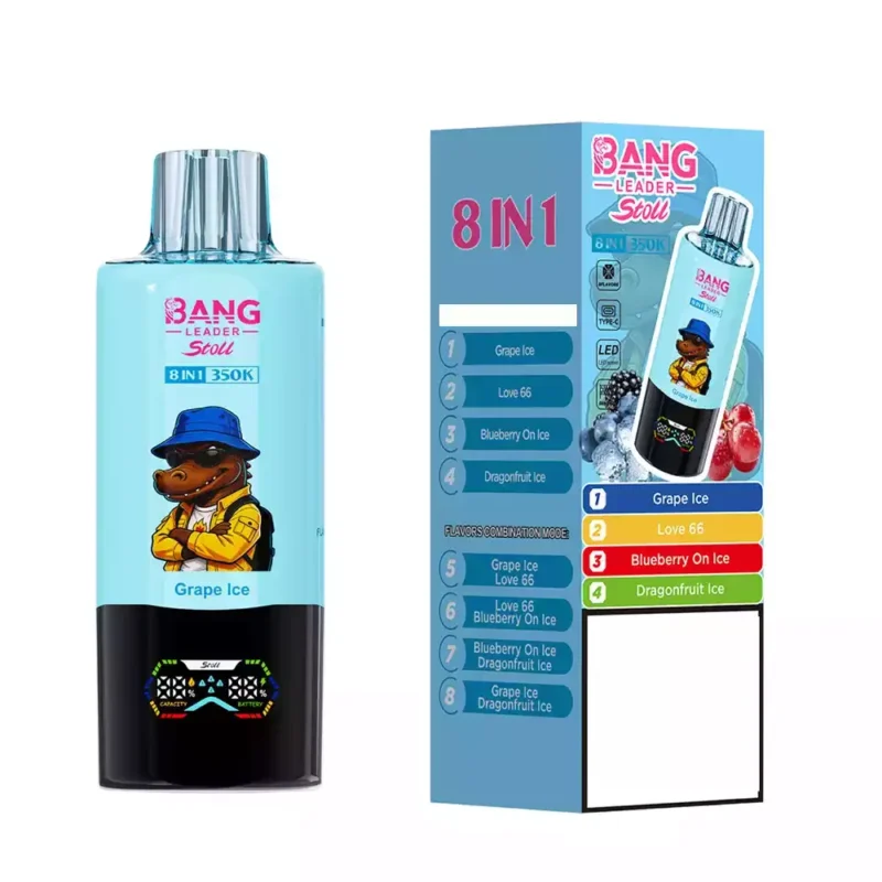 Bang Leader 350K Grape Ice Love 66 Blueberry On Ice Dragonfruit Ice flavor set