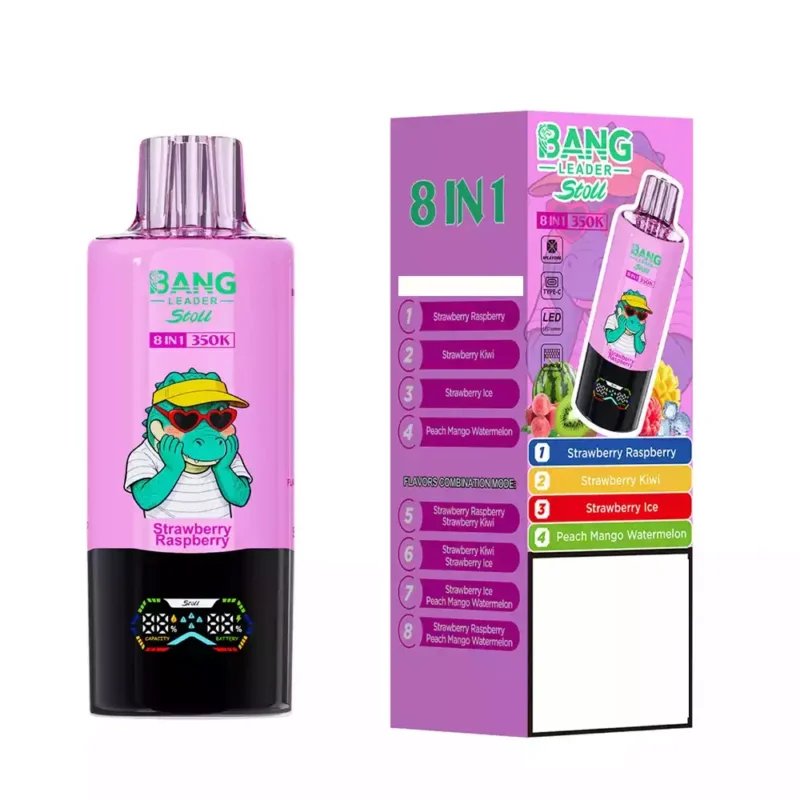 Bang Leader 350K Strawberry Raspberry Strawberry Kiwi Strawberry Ice Peach Mango Watermelon flavor set