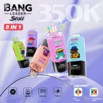 Bang Leader 350K 8-in-1 flavor rotation with 850mAh battery and Type-C charging