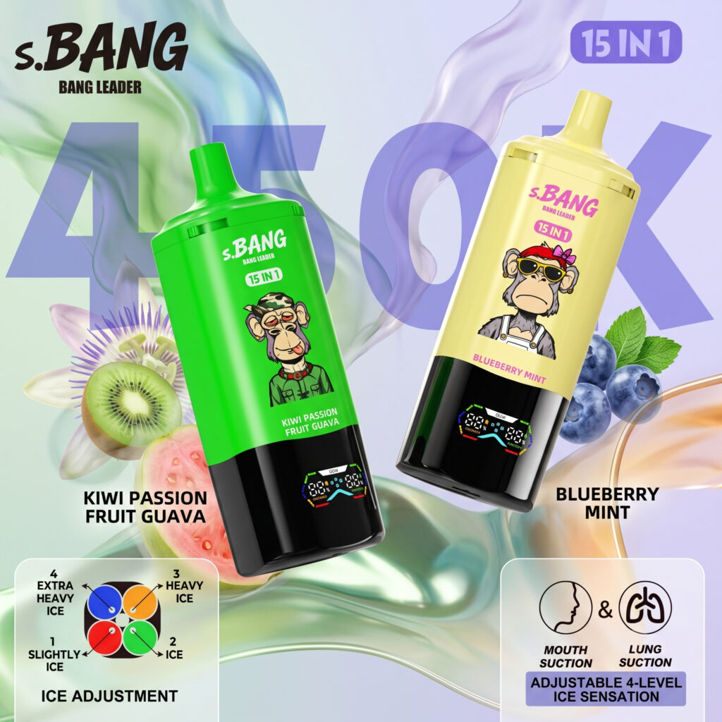Bang Leader 450K mit vierstufiger Eis-Einstellung und MTL- sowie DTL-Zugmodi