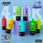 Gama de cigarrillos electrónicos desechables «Bang Leader 450K 15 en 1» en siete colores