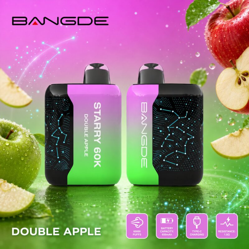 Cartel de Bangde Starry 60K con sabor a manzana doble