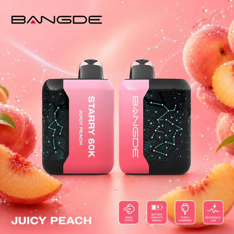 Cartel de Bangde Starry 60K con sabor a melocotón jugoso