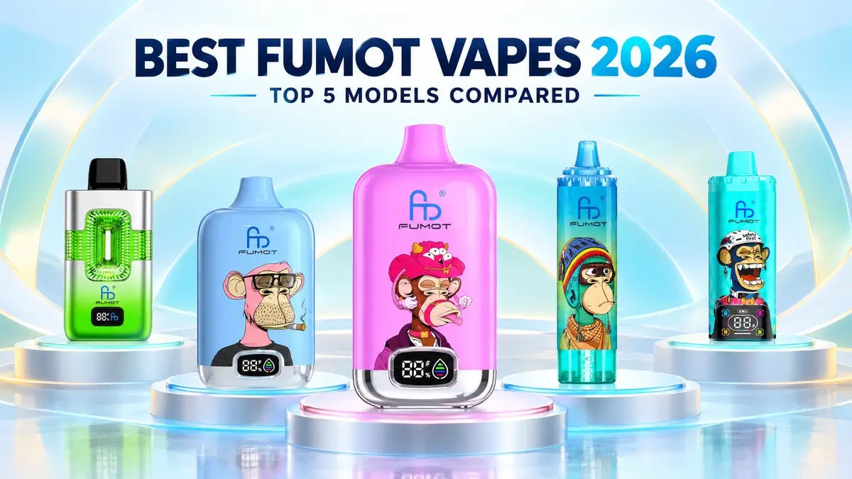 Best Fumot vape 2026 comparison featuring Digital Box 22K, 12K, Tornado 15K, Eco 50K and Eco 80K