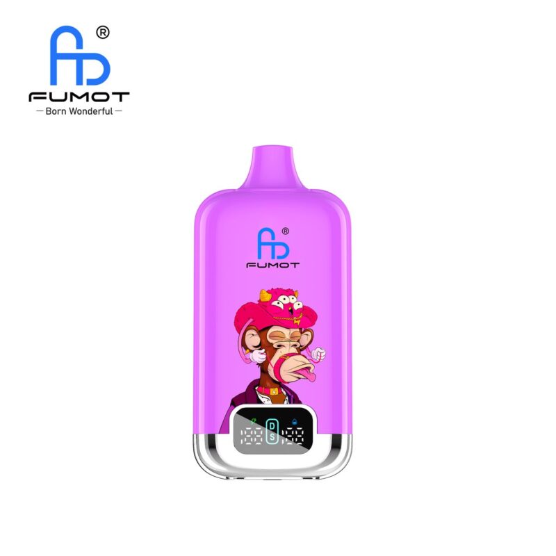 Dispositivo de vapeo desechable Fumot Digital Box 22000 con sabor a uva helada