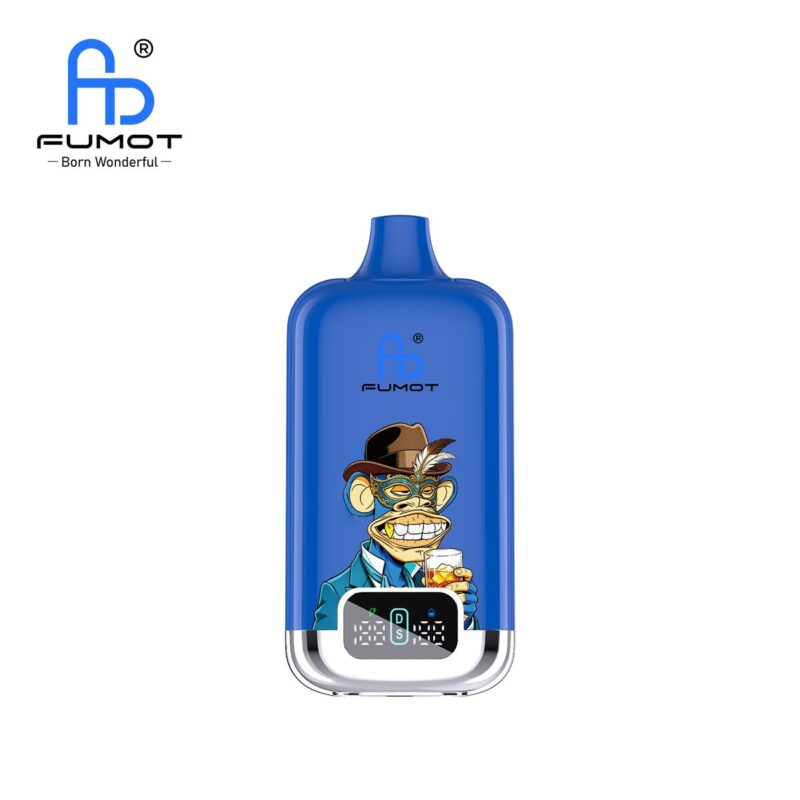 Dispositivo de vapeo desechable Fumot Digital Box 22000 con sabor a Blue Razz Lemonade