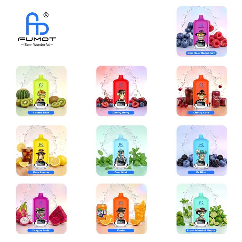 Tabla de sabores del vaporizador desechable Fumot Digital Box 22000, parte 2