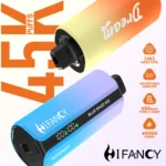 HiFancy Dream 45K disposable vape with smart display, 1.0Ω mesh coil, adjustable airflow and 650mAh Type-C port