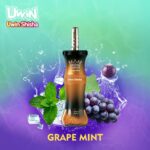 UWIN Shisha 300K, sabor a uva y menta, vaporizador de shisha con 300 000 caladas y 50 ml de líquido para vapeo