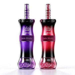 Dispositivo desechable UWIN Shisha 300K, tipo cachimba, con pantalla digital, 300 000 caladas y 50 ml de e-líquido