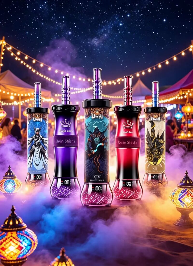 Expositor de la gama completa de sabores de la shisha UWIN 300K