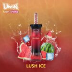 UWIN Shisha 300K, sabor Lush Ice, vaporizador de shisha con 300 000 caladas y 50 ml de líquido para vapeo