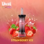 UWIN Shisha 300K, sabor «Strawberry Ice», vaporizador de shisha con 300 000 caladas y 50 ml de líquido para vapeo