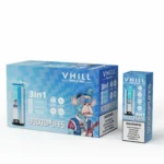 VHILL Triple 90K disposable vape Pineapple Coconut / Mixed Fruit / Blue Razz flavor combination box
