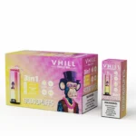VHILL Triple 90K disposable vape Peach Ice / Cranberry Lemon / Pineapple Mango Peach flavor combination box