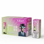 VHILL Triple 90K disposable vape Grape Ice / Strawberry Candy / Strawberry Raspberry Cherry flavor combination box