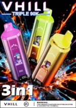 VHILL Triple 90K 90000 puffs 3-in-1 disposable vape official poster